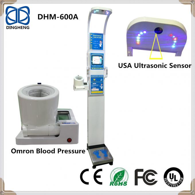 Dhm-600A ιατρική υπερηχητική κλίμακα bmi βάρους ύψους με την ιατρική κλίμακα ύψους και βάρους πίεσης του αίματος