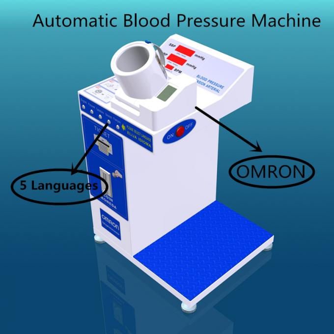 Ψηφιακή μηχανή πίεσης του αίματος αυτοεξυπηρετήσεων με το νόμισμα θερμικών εκτυπωτών που χρησιμοποιείται