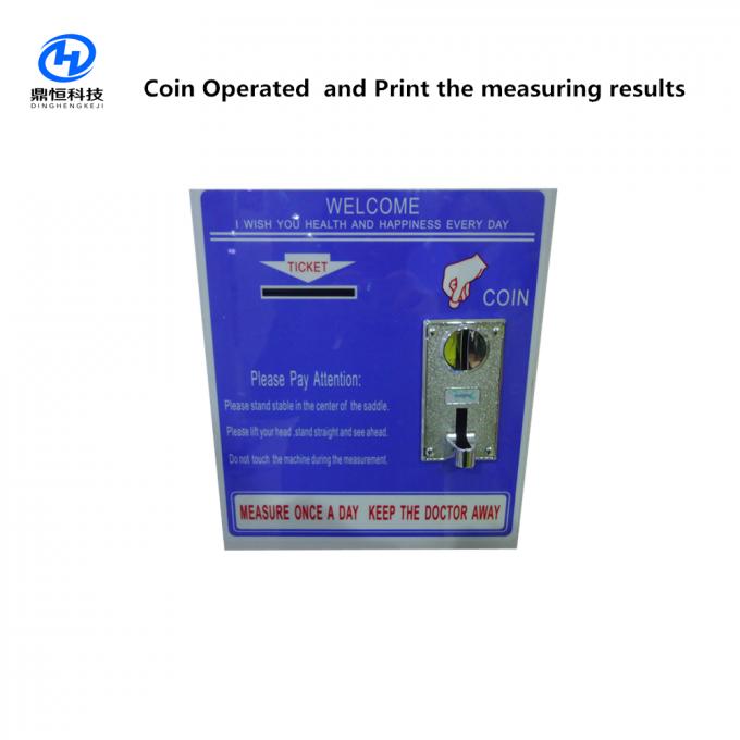 Χρησιμοποιημένη νόμισμα κλίμακα μέτρησης ύψους και βάρους με την εκτύπωση AC100-240v 50/60HZ