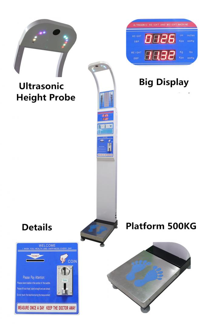 Κλίμακα λίπους σώματος Bluetooth Wifi/ιατρικό 500kg φορτίο κλίμακας ύψους βάρους σώματος εκτιμημένο