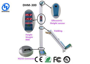 Πτυσσόμενη μηχανή κλίμακας BMI με την κλίμακα μέτρησης ύψους και βάρους επίδειξης των οδηγήσεων